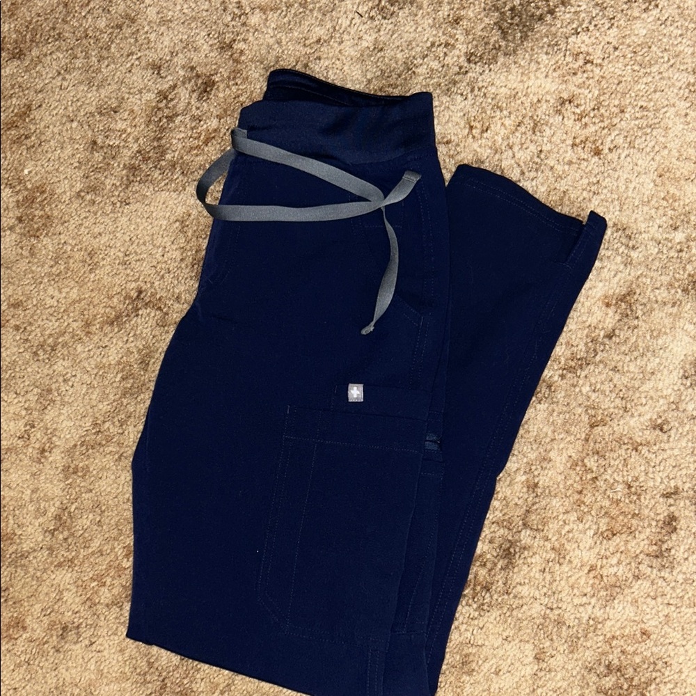 Figs Yola Skinny Scrub Pants - Navy Blue